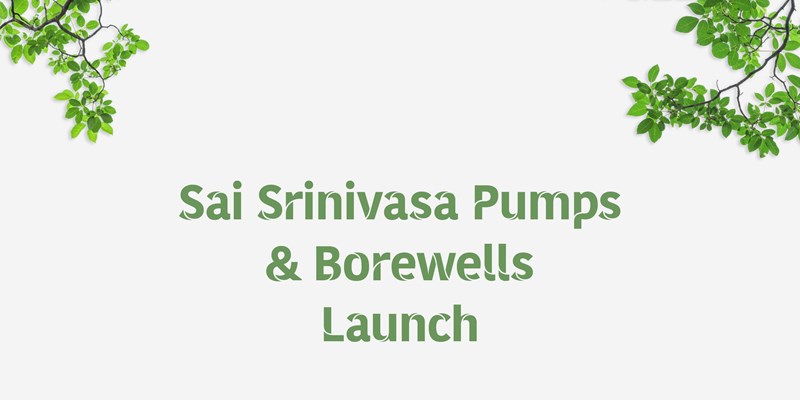 Taro Pumps dealer Sai Srinivasa Pumps & Borewells launch banner