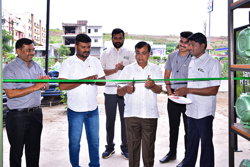 Taro Pumps dealer Varsha Traders ribbon cutting