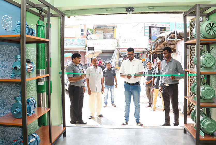 Taro Pumps dealer Vijay Trading Co ribbon cutting