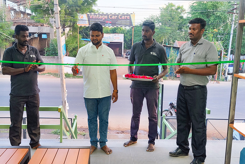 Taro Pumps dealer Sukumar Motors & Pipes ribbon cutting