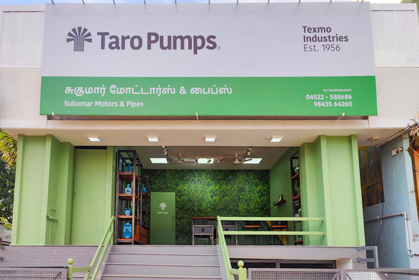 Taro Pumps dealer Sukumar Motors & Pipes front view