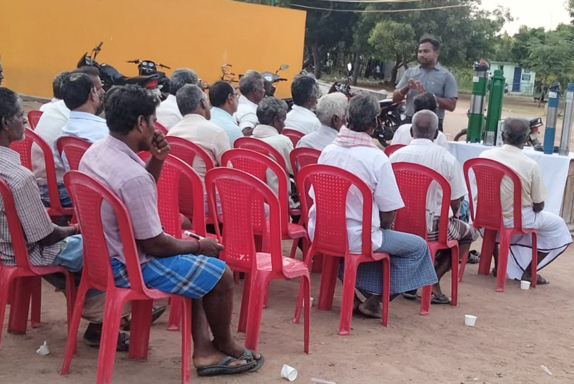 Taro Pumps sales manager conducting customers meet