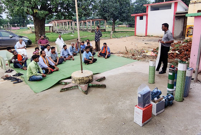 Taro Pumps sales manager conducting customers meet