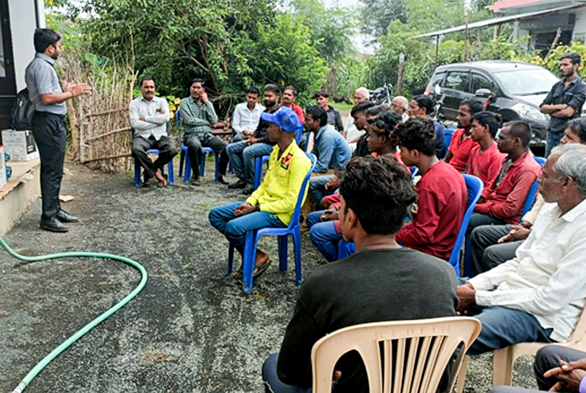 Taro Pumps sales manager conducting customers meet