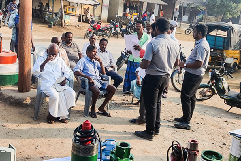 Taro Pumps conducting customers meet