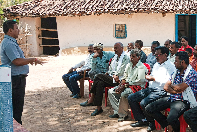 Taro Pumps manager conducting customers meet