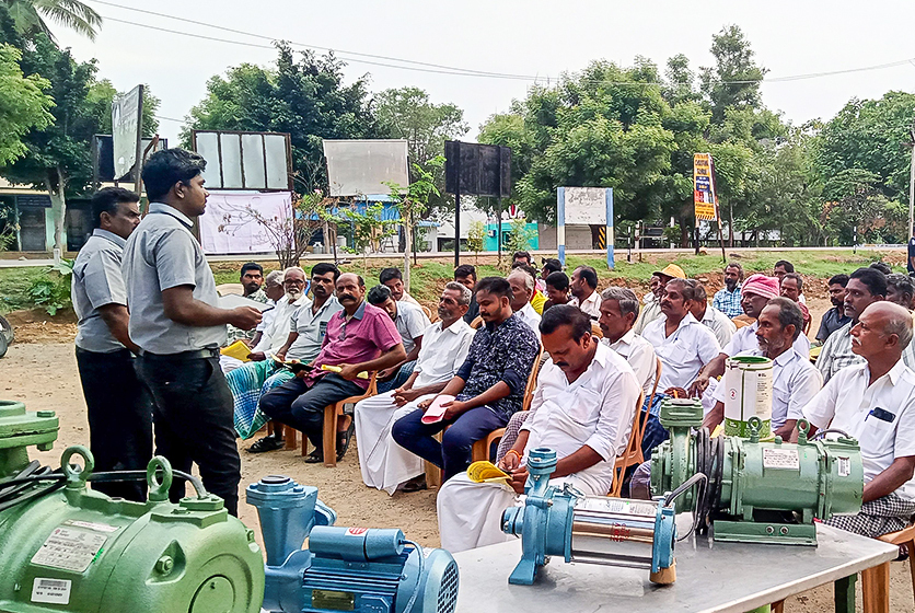 Taro Pumps conducting customers meet