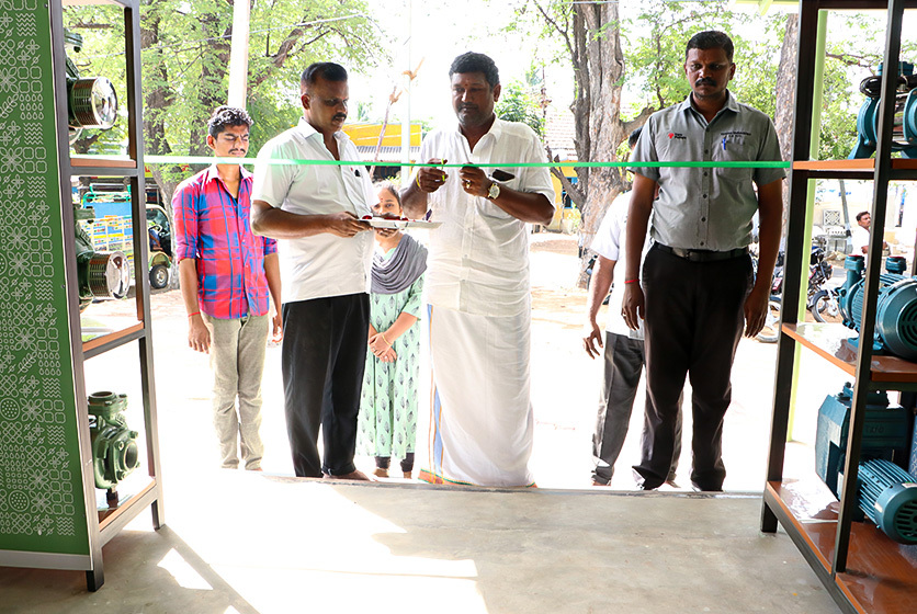 Taro Pumps dealer Siva Electricals ribbon cutting