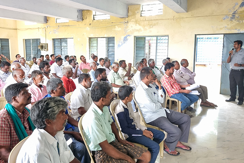 Taro Pumps manager conducting customers meet