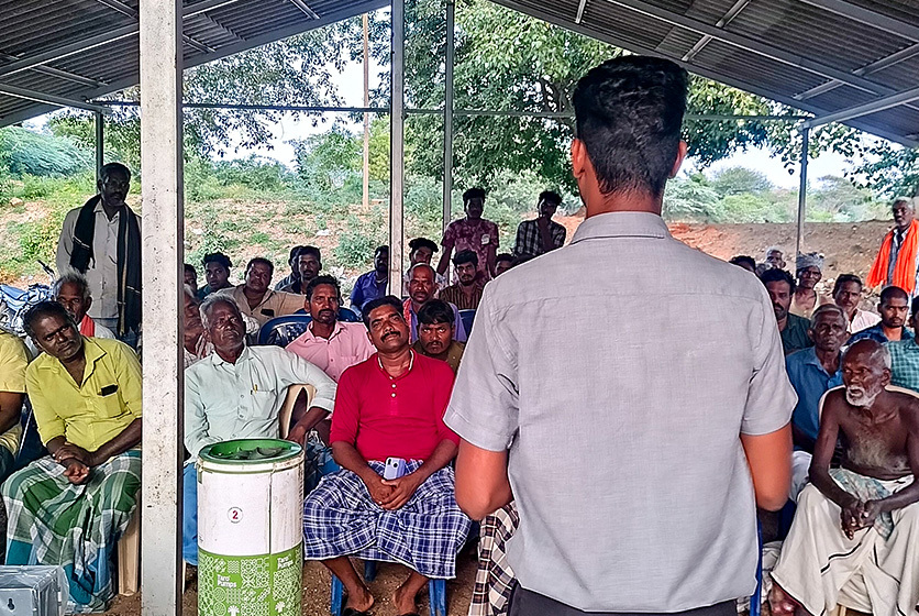 Taro Pumps manager conducting customers meet