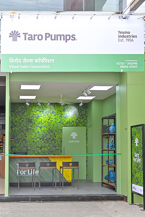 Taro Pumps dealer Vinod Sales Corporation Launch front view