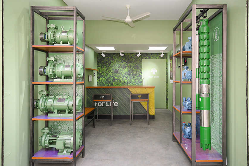 Taro Pumps dealer Gurukrupa Machinery Stores Launch interior