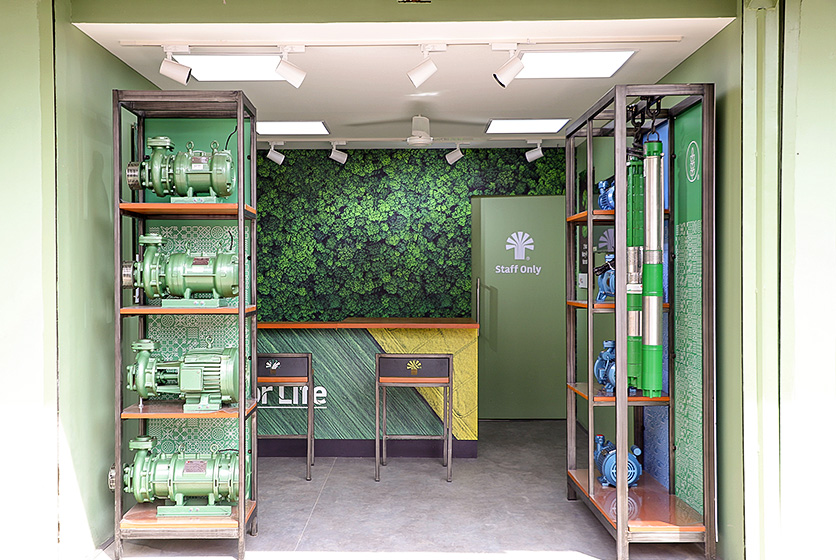 Taro Pumps dealer Desai Trading Company Launch interior