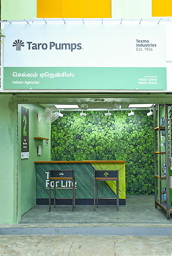 Taro Pumps dealer Sellam Agencies Launch front view