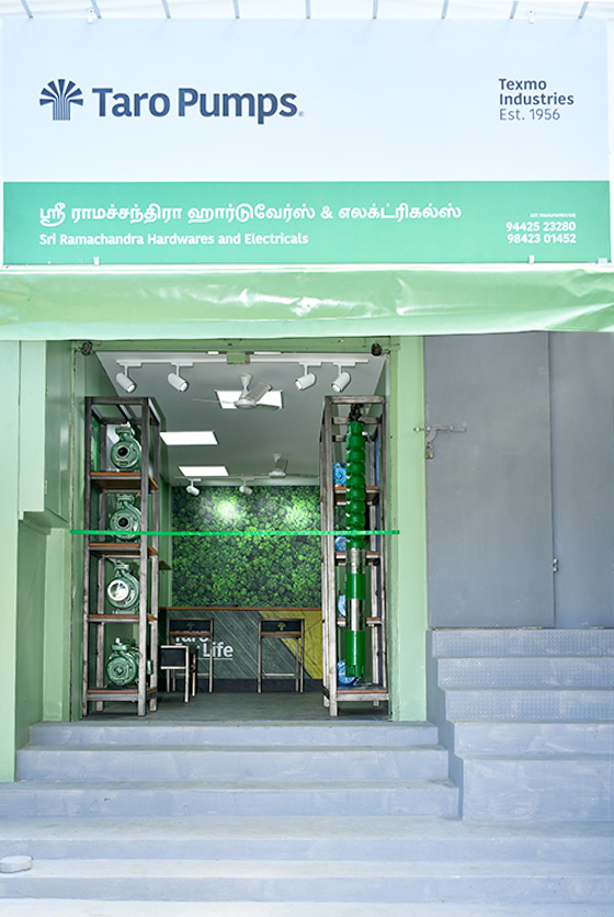 Taro Pumps dealer Sri Ramachandra Hardwares and Electricals Launch front view