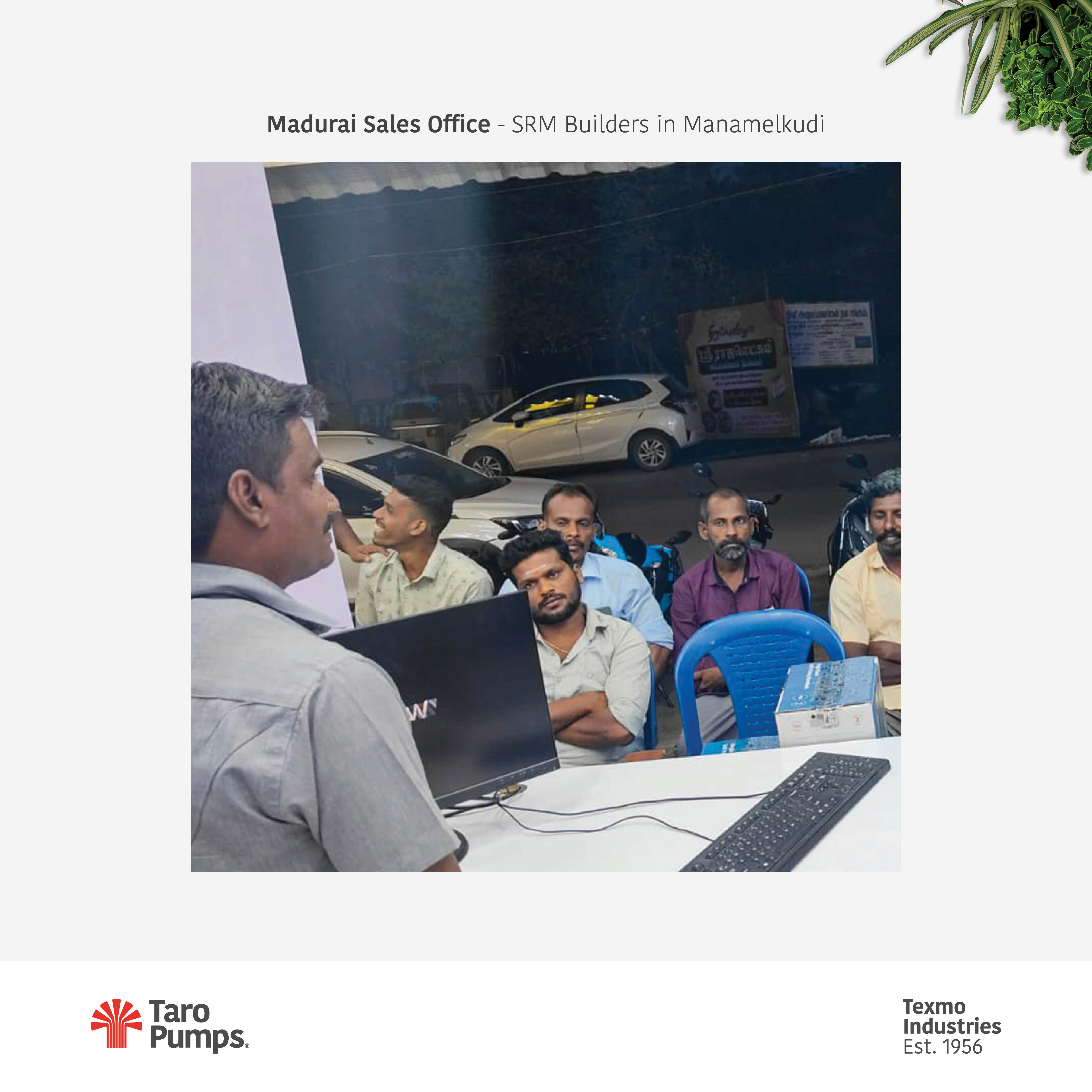 Taro Pumps manager conducting mechanics meet