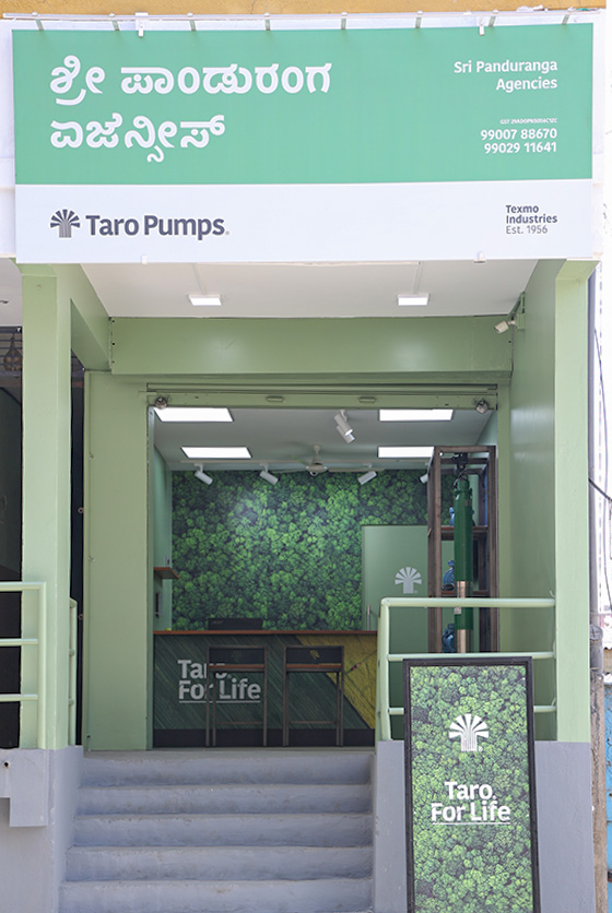 Taro Pumps dealer Sri Panduranga Agencies Launch front view