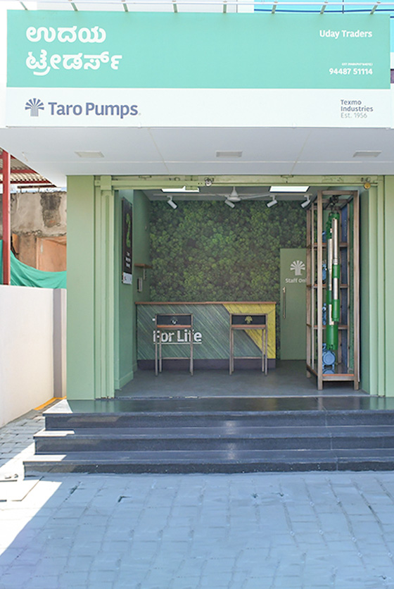 Taro Pumps dealer Uday Traders Launch front view